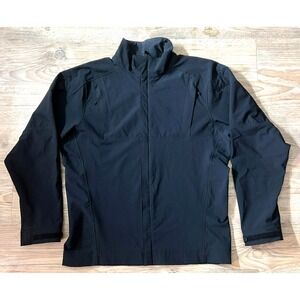 MASSIF Men's M Black Tactical Jacket Full Zip  Stand Collar